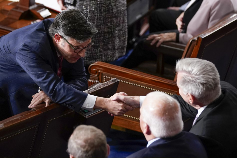 Mike Johnson, a staunch conservative from Louisiana, is elected House speaker with broad GOP support