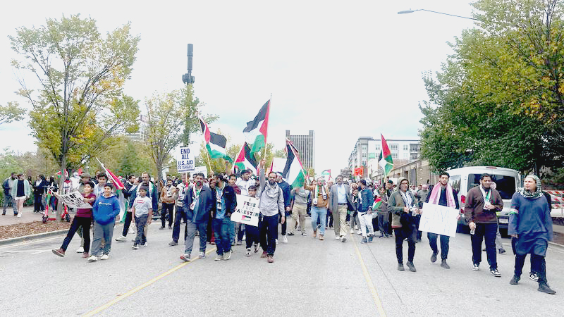 Hundreds march in Birmingham to support Palestine: ‘We just want safety’