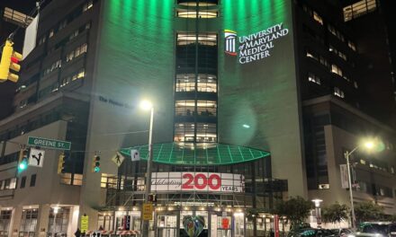 University of Maryland Medical System hospitals glow green in honor of veterans