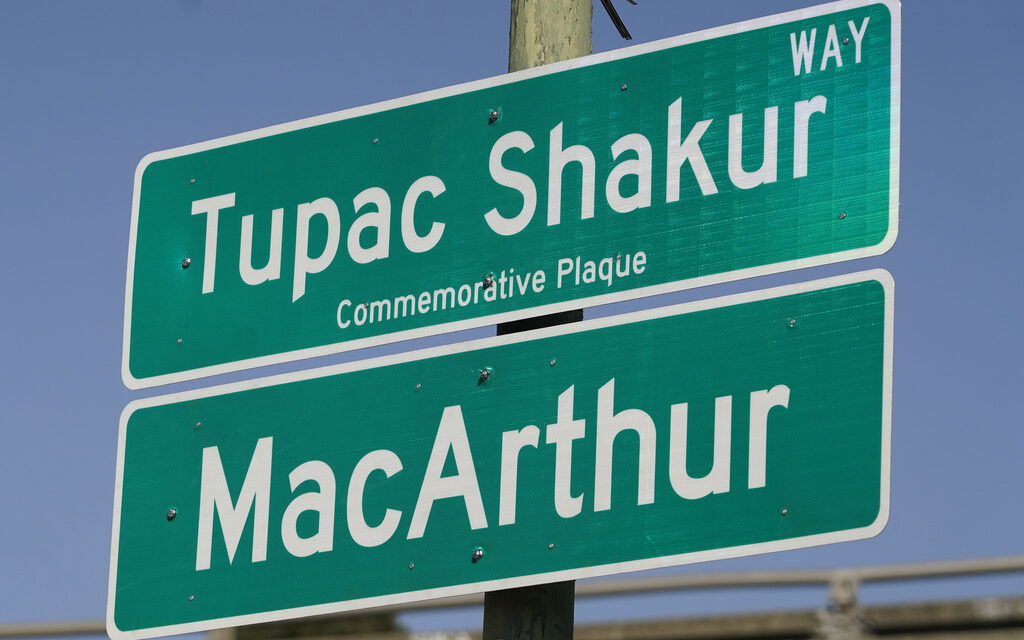 Tupac Shakur has an Oakland street named for him 27 years after his death