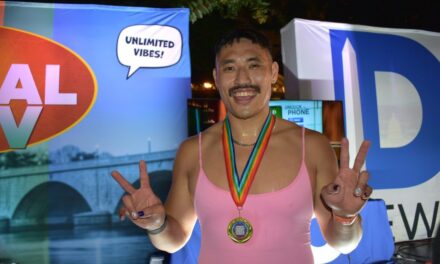 Third time’s a charm: John Kim wins 17th Street High Heel Race once again