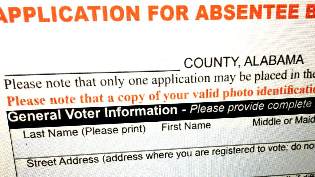 Alabama Republicans want to expand restrictions on absentee voting assistance