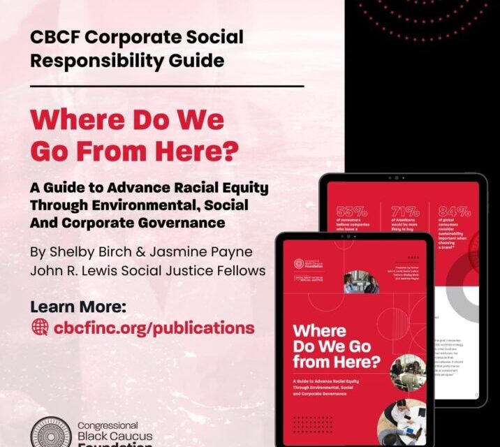 PRESS ROOM: CBCF charts a path forward towards racial equity with its corporate social responsibility guide