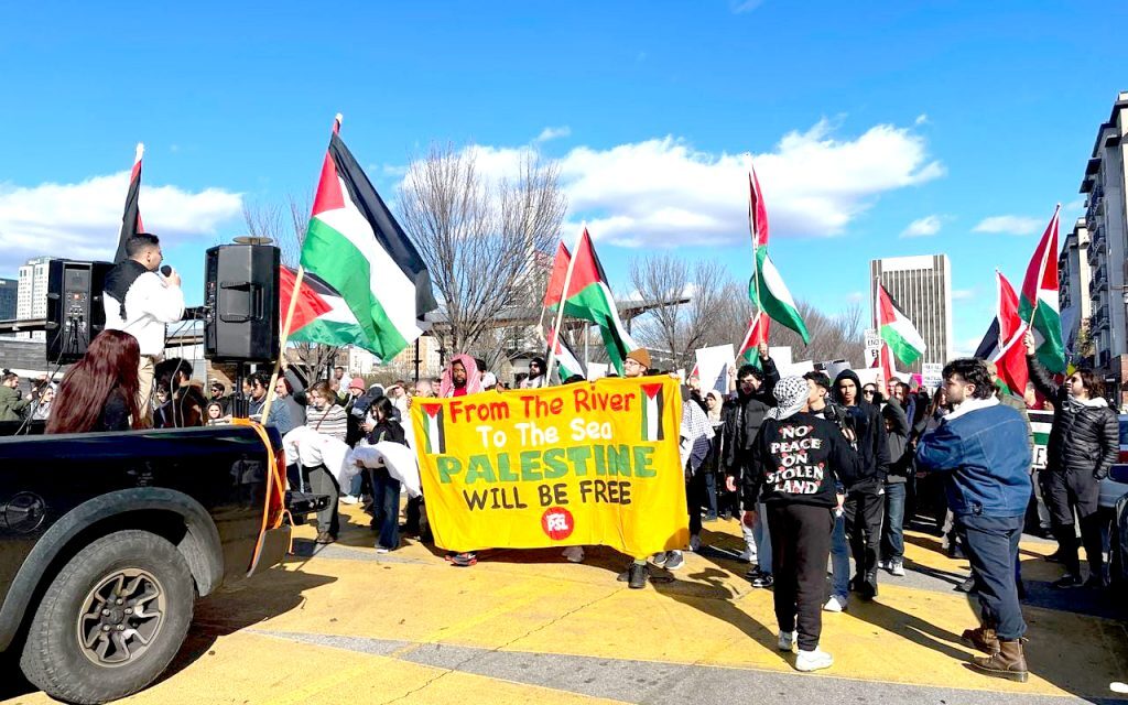 Hundreds rally in support of Palestinians at Railroad Park in Birmingham