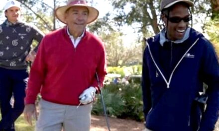 Nick Saban golfs with Travis Scott, 50 Cent: ‘Retirement is going TOO well,’ Kristen Saban Setas says