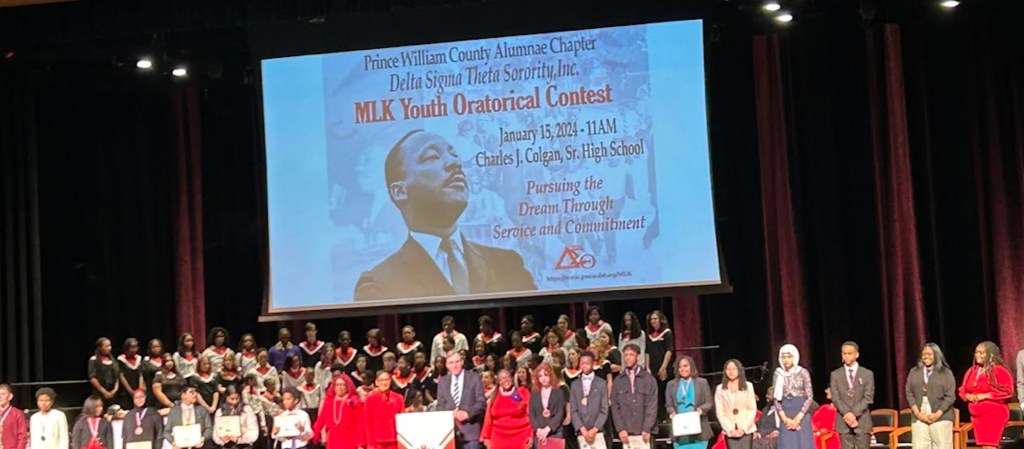 Youth compete in oratorical contest held by Prince Williams County Alumnae Chapter of Delta Sigma Theta Sorority in honor of MLK Day