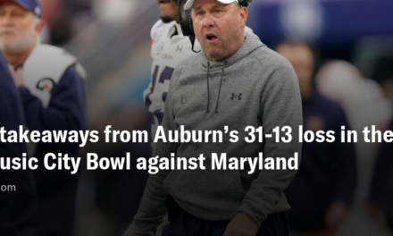 3 takeaways from Auburn’s 31-13 loss in the Music City Bowl against Maryland