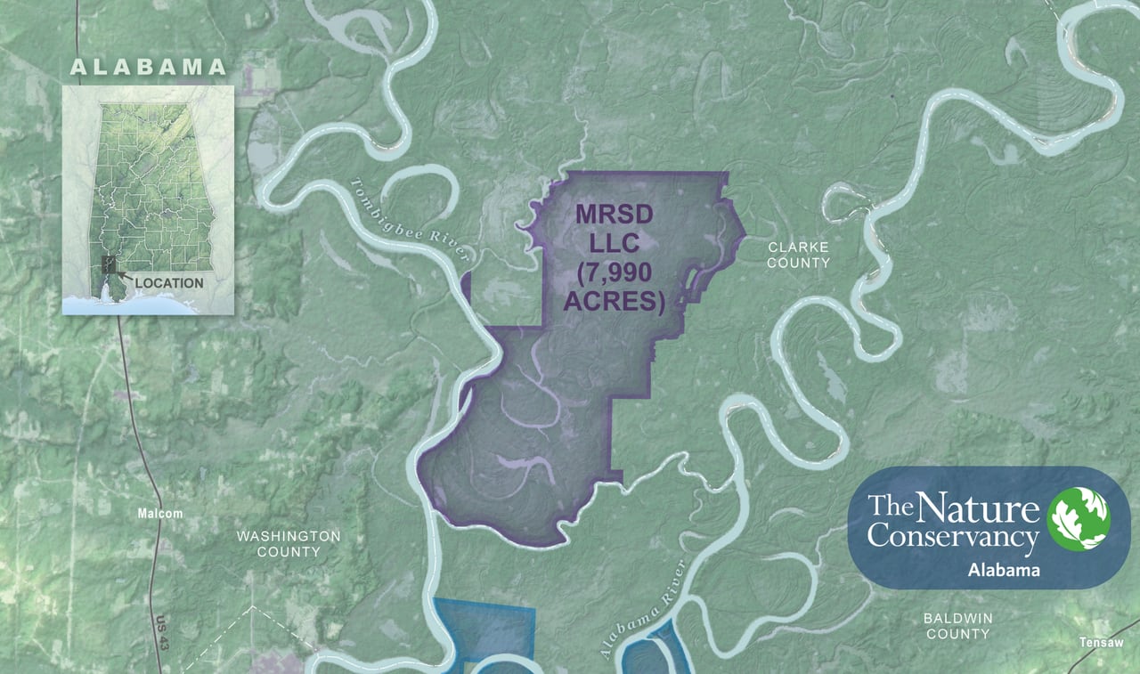 Land Between the Rivers map