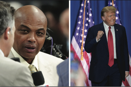 CHARLES BARKLEY SAYS HE’LL PUNCH ANY BLACK PERSON WEARING DONALD TRUMP MUG SHOT SHIRT