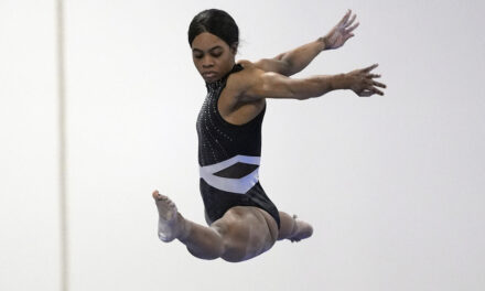 2012 Olympic champion Gabby Douglas competes for the first time in 8 years at the American Classic