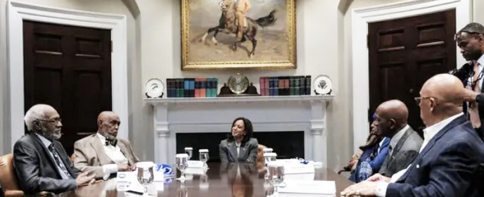 Vice President Kamala Harris meets withHBCU legends at White House