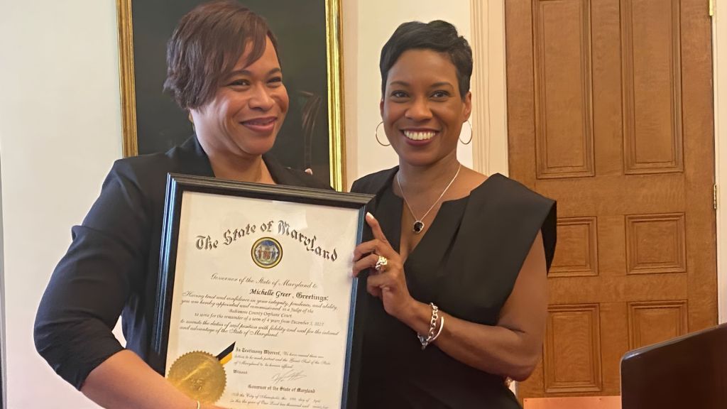 Judge Michelle Greer makes history as first African-American to serve Baltimore County Orphan’s Court