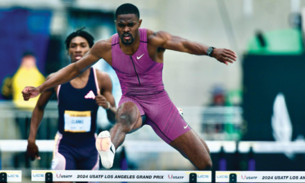 U.S. Olympic Hopefuls on Stage at USATF Grand Prix Los Angeles