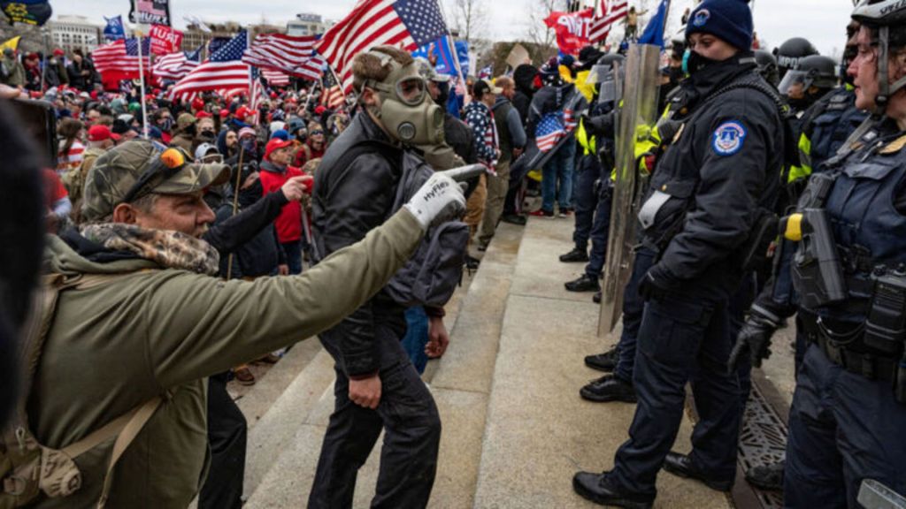 Trump’s return to Capitol Hill draws protests and Democratic criticism