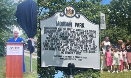 Morgan Park, one of Baltimore’s oldest african-american neighborhoods receives its official historical marker. 