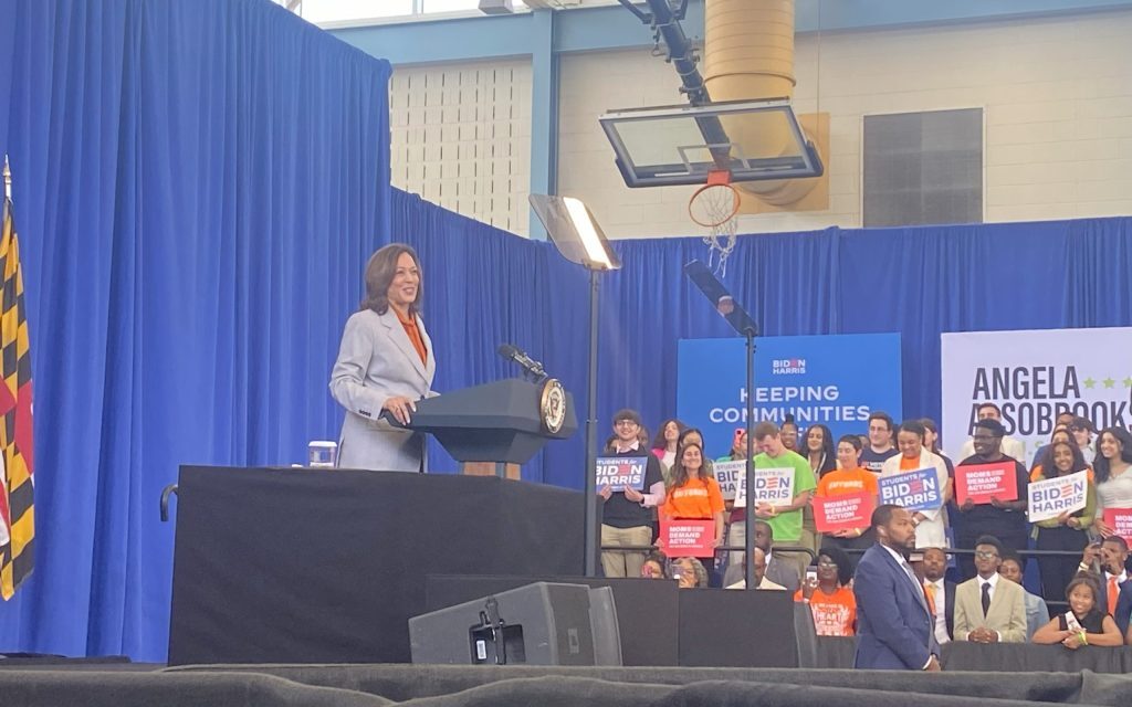 Vice President Kamala Harris endorses Angela Alsobrooks in Prince George’s County, Md.