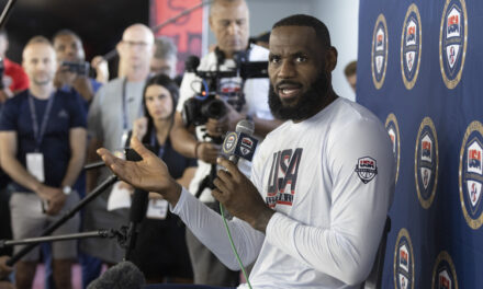 Back for a 4th Olympics run, LeBron James says gold is all that matters