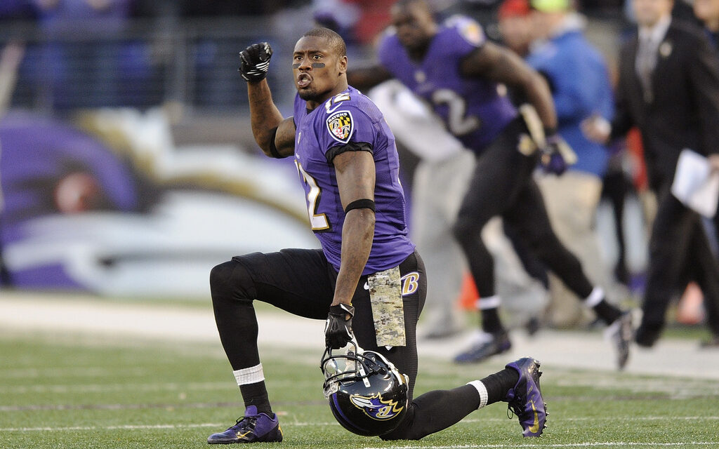 Jacoby Jones, a star of Baltimore’s most recent Super Bowl title run, has died at age 40