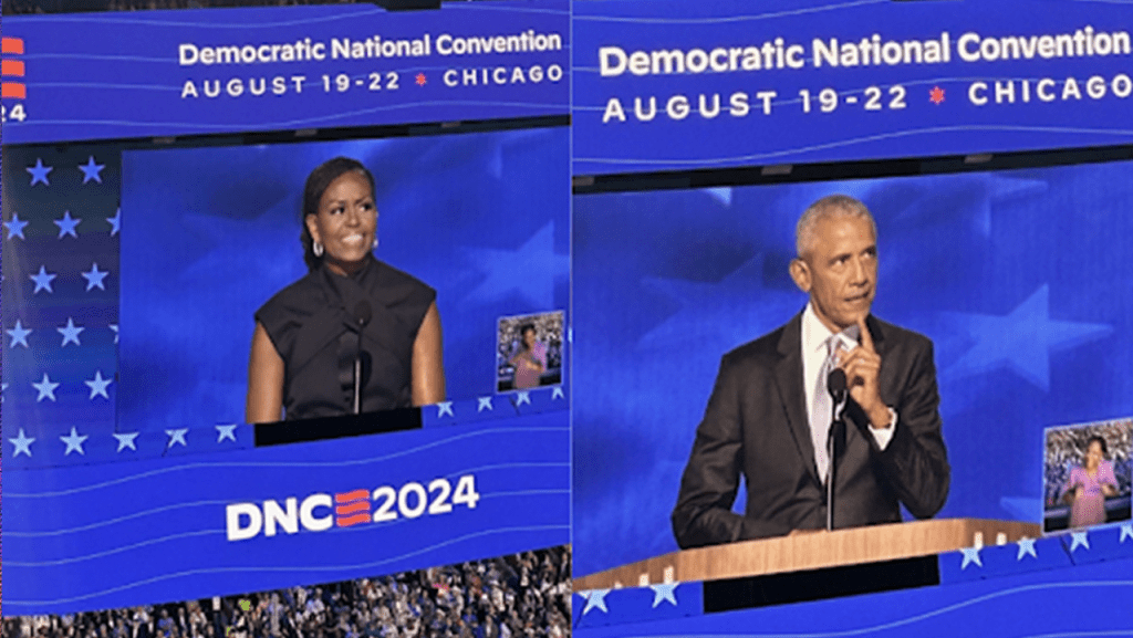 DNC Day 2: The Obamas Go On the Offense to Help Harris-Walz