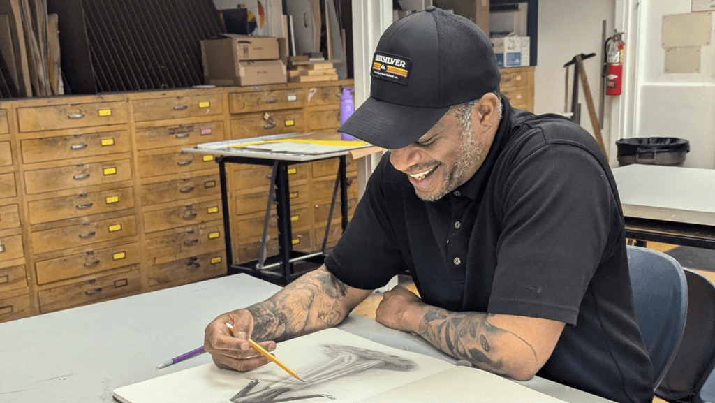 Building Dreams: How Riverside City College Helped Aaron Jones Trade Construction for Canvas