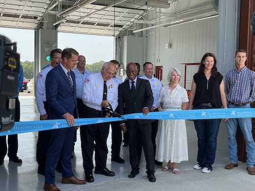 Fire station ribbon cutting