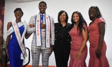 U.S. Senate candidate Angela Alsobrooks speaks to power of the vote at Morgan State