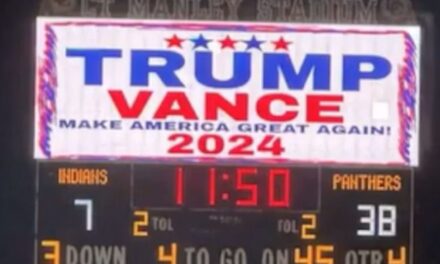 Alabama school district cracks down on ‘shenanigans’ after Trump Vance sign flashes on scoreboard