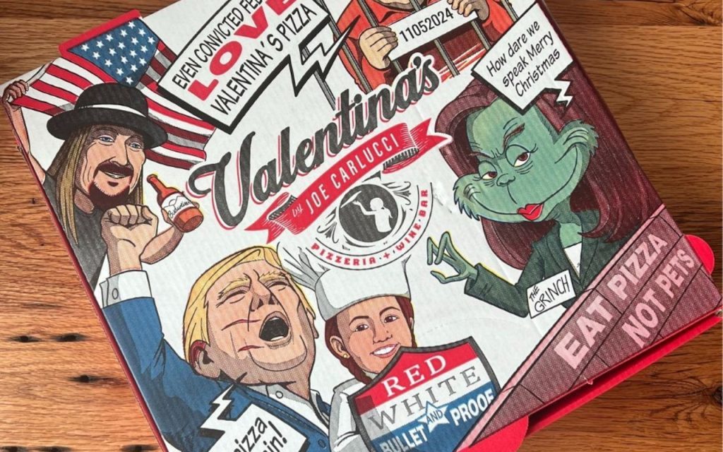 Alabama pizza boxes show Trump behind bars, Kamala as Grinch: ‘Make pizza great again!’