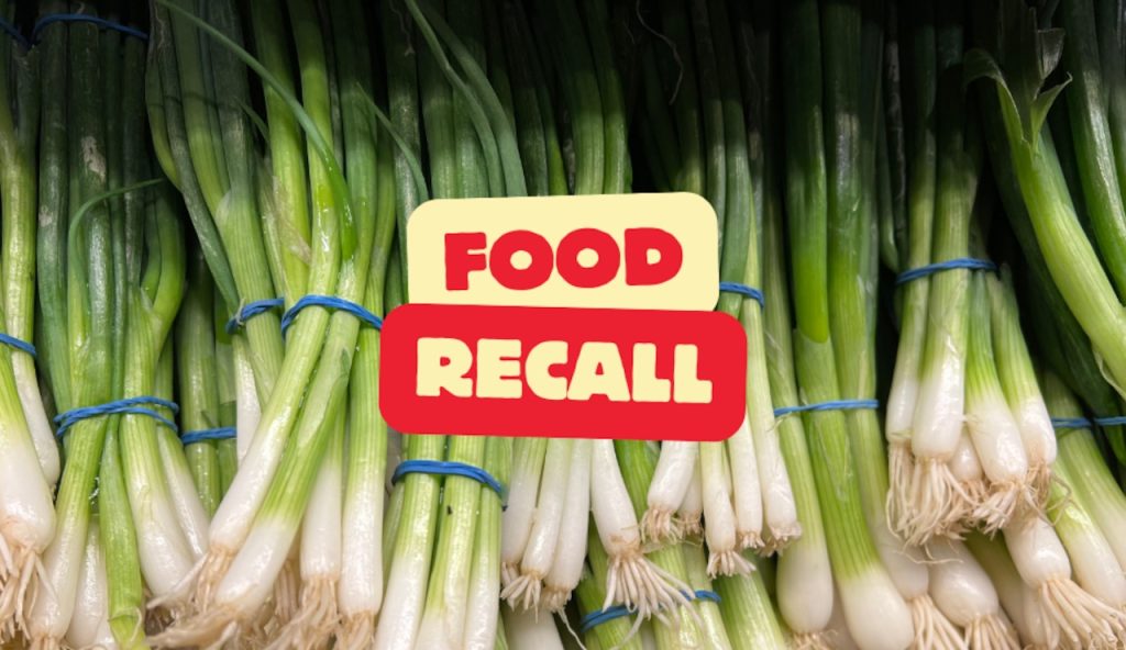 Green onions have been recalled in 11 states, including Alabama