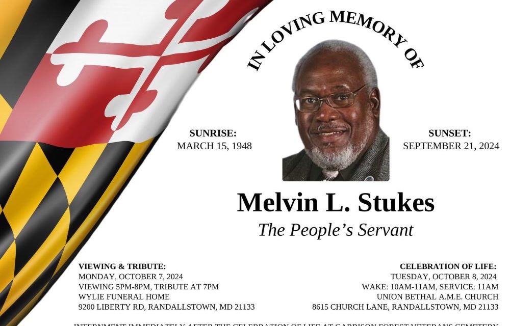 Celebration of life to honor Melvin L. Stukes’ legacy of community service and impact