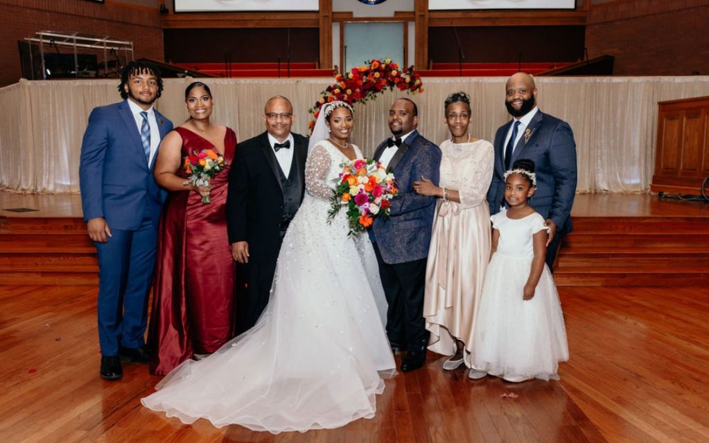 Jemima and Daniel Carter wed at New Shiloh Baptist Church