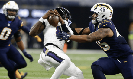 Ravens Hand Chargers a Tough Loss 30-23 on Monday Night