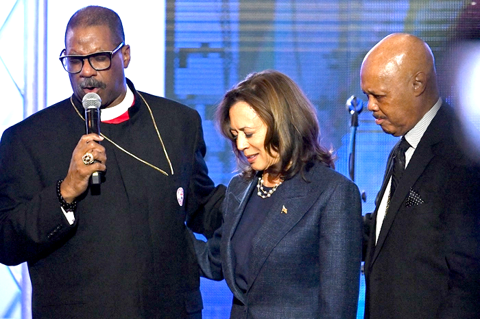 COGIC bishop anoints Kamala Harris with prayer, declares ‘I believe we have the victory’