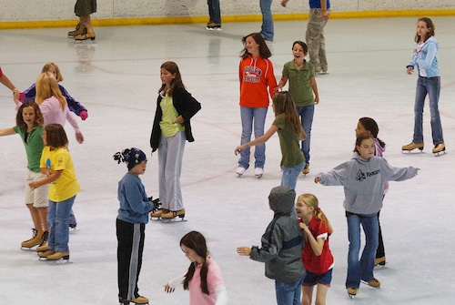 Ice skating