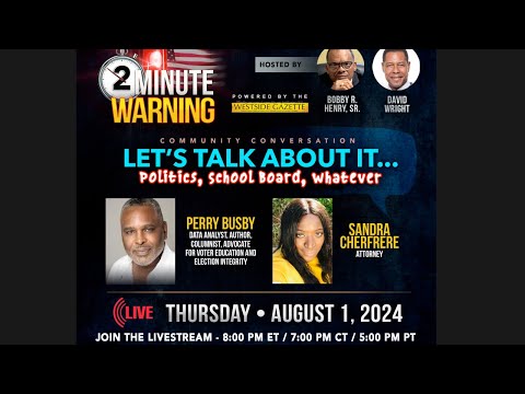 2 Minute Warning Livestream – “Let’s Talk About It”