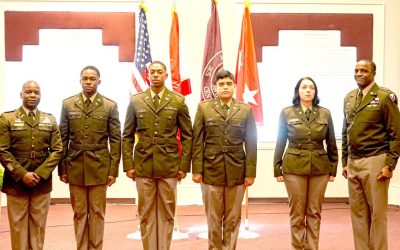 BULLDOG BATTALION COMMISSIONS FOUR NEW OFFICERS IN THE U.S. ARMY