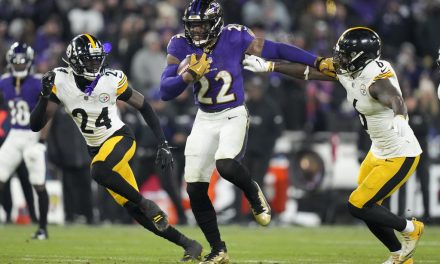 Ravens run over rival Steelers 28-14 in the AFC playoffs