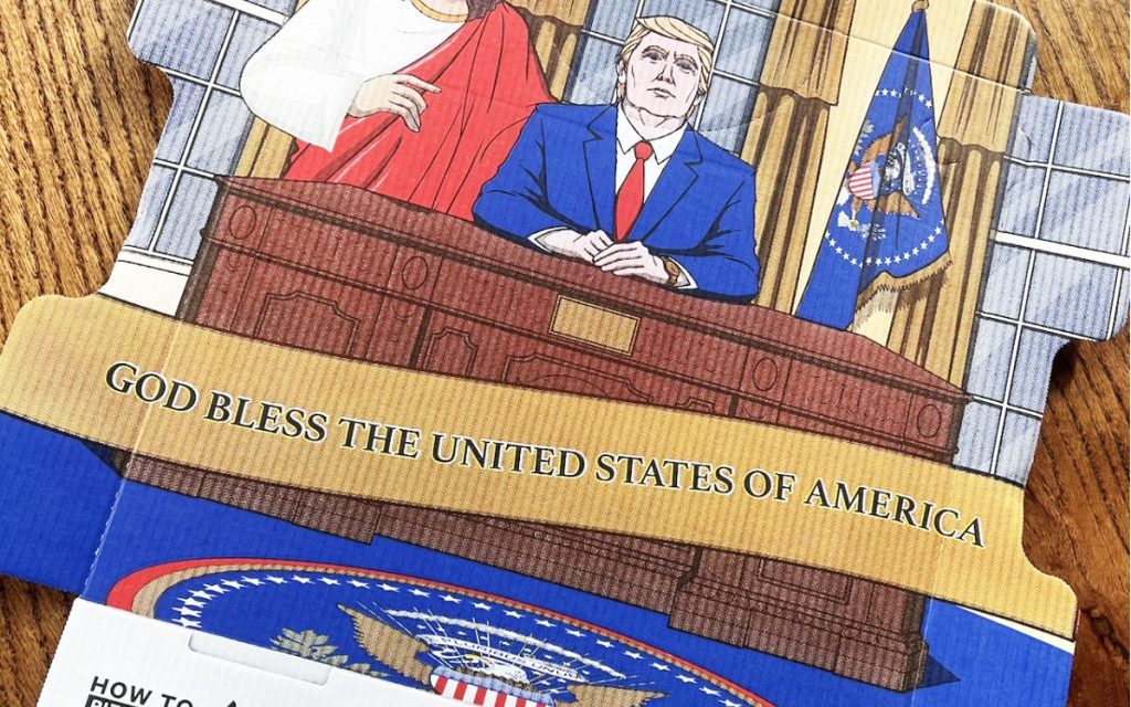 Alabama pizza boxes depict Trump, JD Vance, Elon Musk, RFK Jr., Jesus