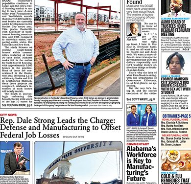 2.26.25 LEGAL NOTICE: NOTICE OF SALE BY CLERK OF THE COURT IN THE CIRCUIT COURT OF MADISON COUNTY, ALABAMA Case No. CV 2024-900658 REDSTONE FEDERAL CREDIT UNION VS. FREDERICA CRUTCHER