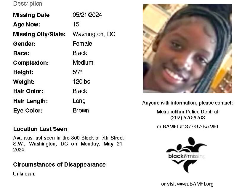 BLACK & MISSING: Ava Jones