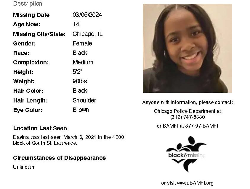 BLACK & MISSING: Davina Blackman