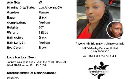 BLACK & MISSING: Jahnay Bryan