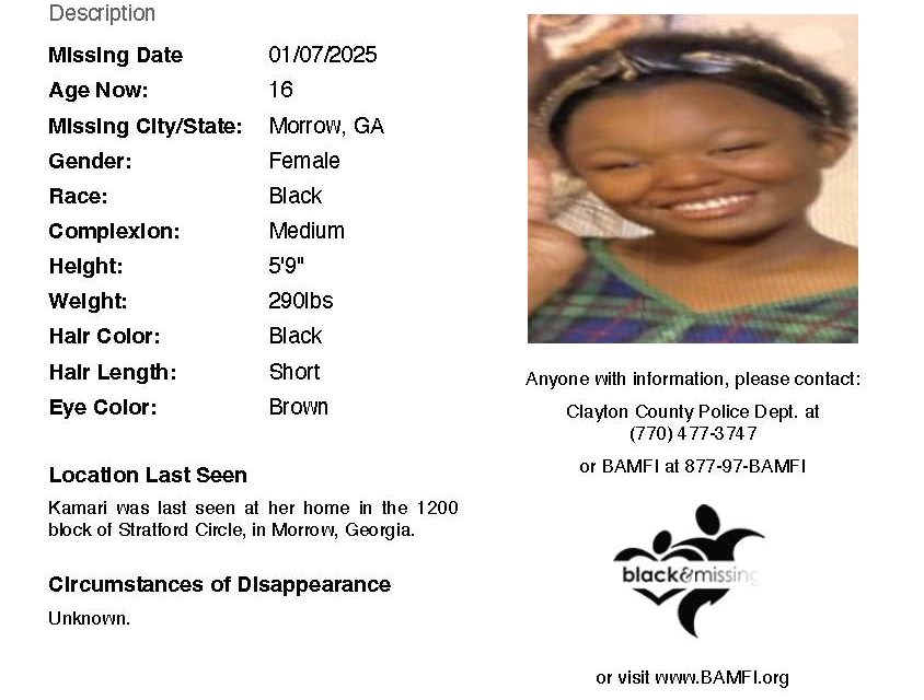 BLACK & MISSING: Kamari Gibbons