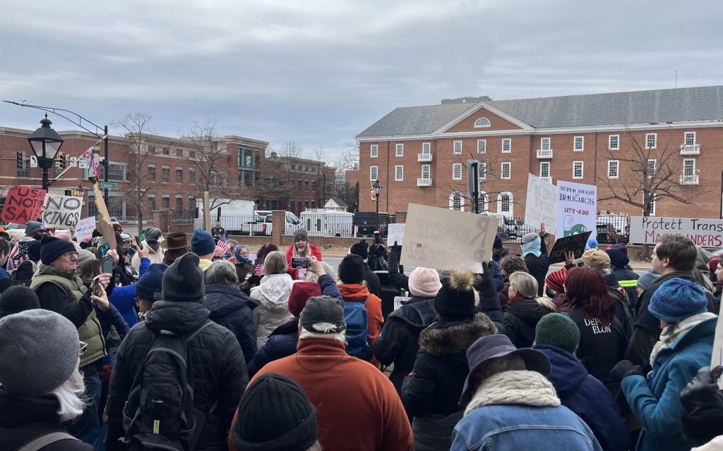 Marylanders join nationwide ‘50501’ protests, denouncing president’s implementation of policies aligned with Project 2025