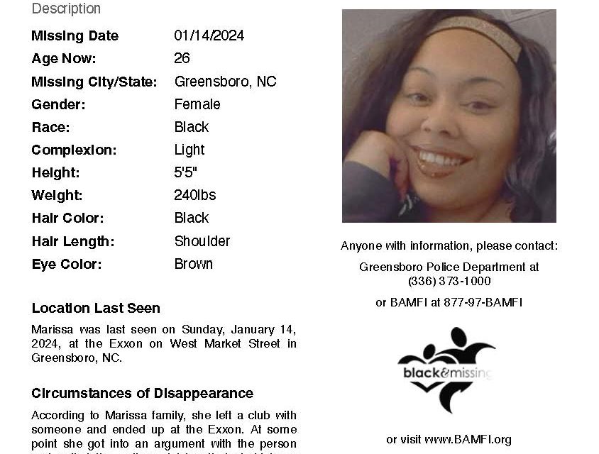 BLACK & MISSING: Marissa Carmichael