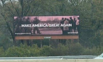 Montgomery Billboard Sparks Controversy: Trump Slogan Over Civil Rights Image Removed