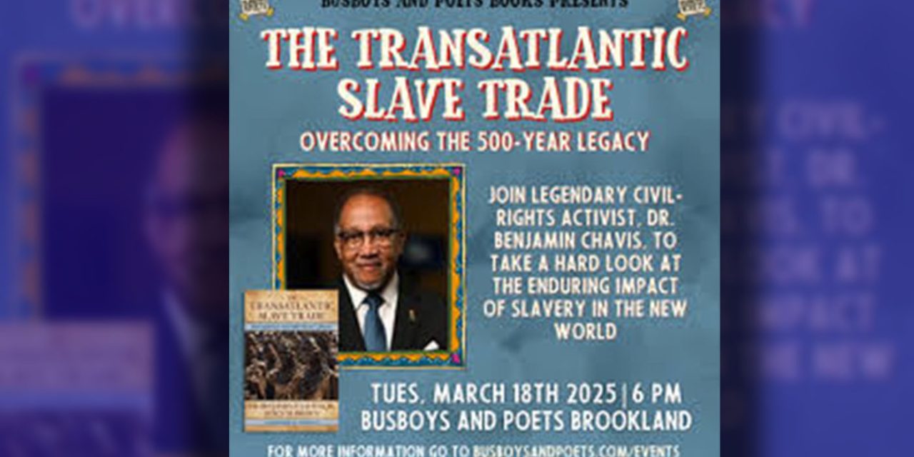 Dr. Benjamin F. Chavis to Discuss Slavery’s Enduring Impact at Busboys and Poets