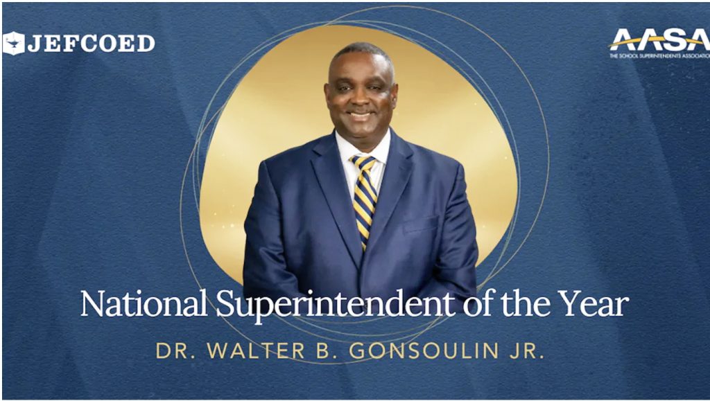 Rep. Sewell welcomes Dr. Walter Gonsoulin as National Superintendent of the Year