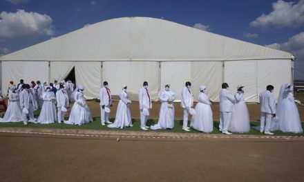 A Pentecostal church in South Africa holds mass Easter weddings for 3,000 people, some polygamous