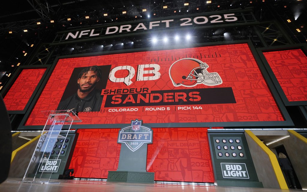 Shedeur Sanders’ long wait ends when Browns take him in the 5th round of the NFL draft